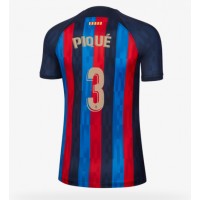 Fotbalové Dres Barcelona Gerard Pique #3 Dámské Domácí 2022-23 Krátký Rukáv